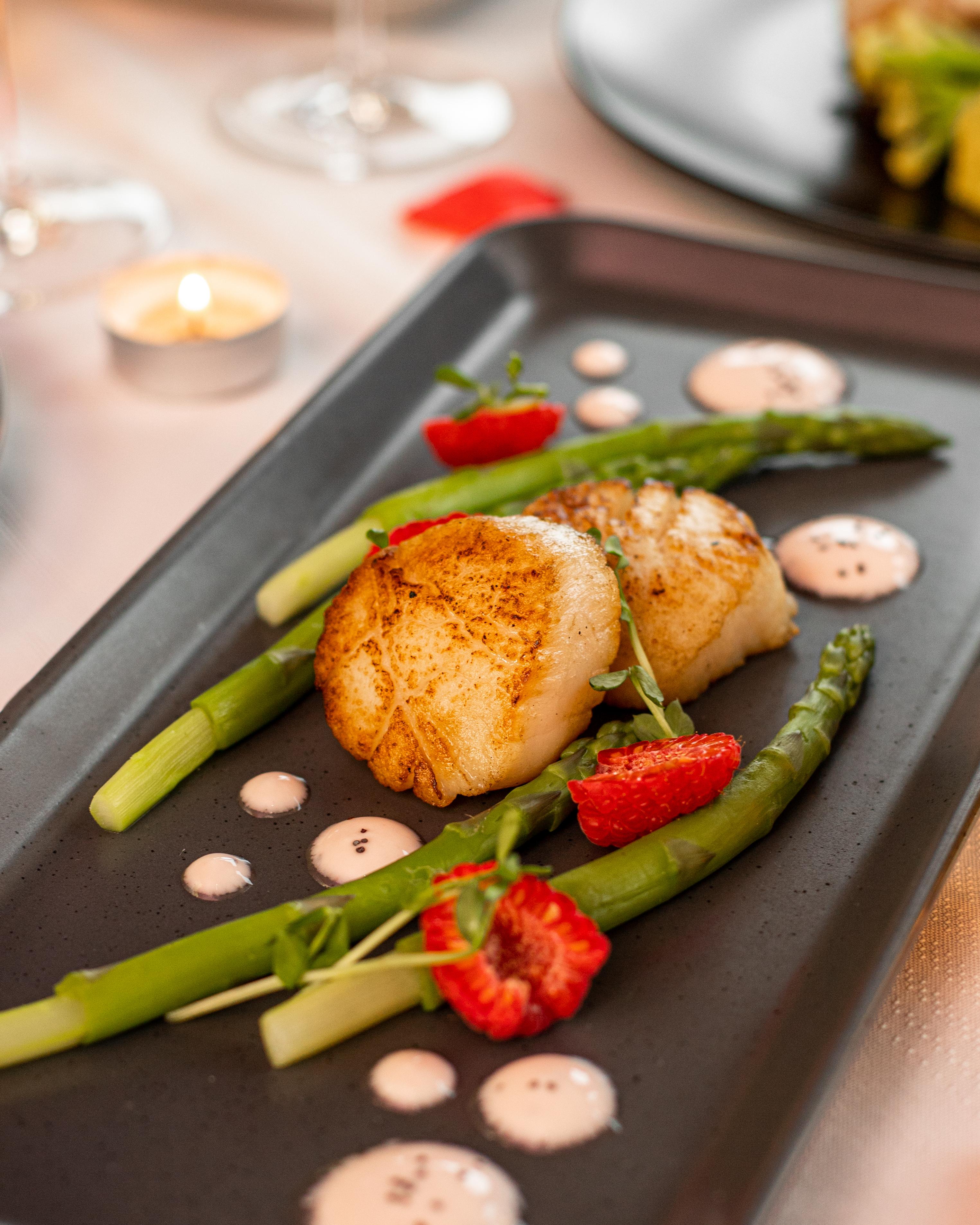 Pétoncle salade d'asperge